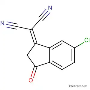 Molecular Structure of 507484-48-2 (2-(6-chloro-2,3-Dihydro-3-oxo-1H-inden-ylidene)-propanedinitrile)