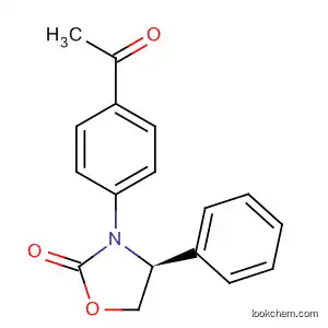 Molecular Structure of 572923-21-8 ((S)-3-(4-ACETYLPHENYL)-4-PHENYLOXAZOLIDIN-2-ONE)