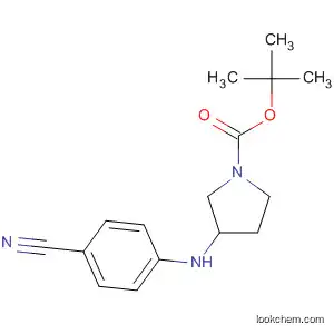 Molecular Structure of 609789-06-2 (1-BOC-3-[(4-CYANOPHENYL)AMINO]-PYRROLIDINE)