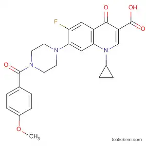 3-Quinolinecarboxylic acid, 1-cyclopropyl-6-fluoro-1,4-dihydro-7-[4-(4-Methoxybenzoyl)-1-piperazinyl]-4-oxo-