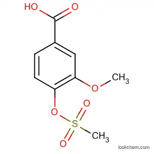 Molecular Structure of 67258-10-0 (3-Methoxy-4-[(methylsulfonyl)oxy]benzoic acid)