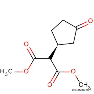 Molecular Structure of 160115-23-1 ((S)-(-)-3-BIS(METHOXYCARBONYL)METHYL-1-CYCLOPENTANONE)