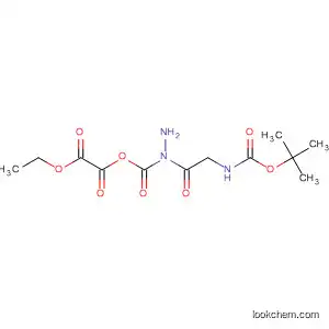 Molecular Structure of 164029-45-2 (Ethanedioic acid, monoethyl ester,
2-[[[(1,1-dimethylethoxy)carbonyl]amino]acetyl]hydrazide)