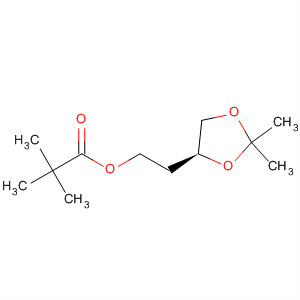 Molecular Structure of 165450-00-0 (Propanoic acid, 2,2-dimethyl-,
2-[(4S)-2,2-dimethyl-1,3-dioxolan-4-yl]ethyl ester)