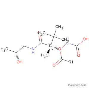 Molecular Structure of 170568-60-2 (Carbamic acid,
[(1S)-2-[[(2R)-2-hydroxypropyl]amino]-1-methyl-2-oxoethyl]-,
1,1-dimethylethyl ester)
