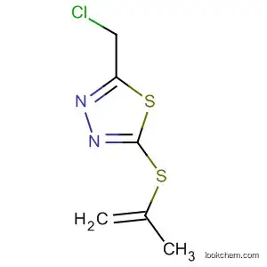 Molecular Structure of 1925-63-9 (1,3,4-Thiadiazole, 2-(chloromethyl)-5-(2-propenylthio)-)
