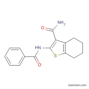 Molecular Structure of 19819-17-1 (2-(benzoylamino)-4,5,6,7-tetrahydro-1-benzothiophene-3-carboxamide)