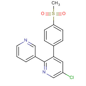 5-chloro-3-(4-(methylsulfonyl)phenyl)-2-(pyridin-3-yl)pyridine