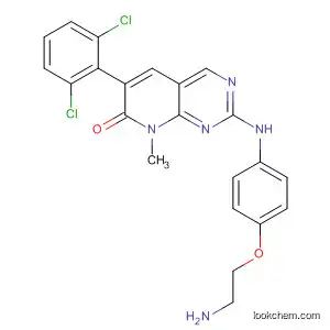 Pyrido[2,3-d]pyrimidin-7(8H)-one,2-[[4-(2-aminoethoxy)phenyl]amino]-6-(2,6-dichlorophenyl)-8-methyl-