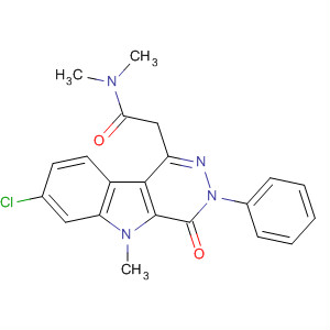 3H-Pyridazino[4,5-b]indole-1-acetamide,
7-chloro-4,5-dihydro-N,N,5-trimethyl-4-oxo-3-phenyl-