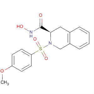 3-Isoquinolinecarboxamide,  1,2,3,4-tetrahydro-N-hydroxy-2-[(4-methoxyphenyl)sulfonyl]-, (3R)-