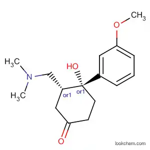 Molecular Structure of 253685-18-6 ((3R,4R)-3-[(dimethylamino)methyl]-4-hydroxy-4-(3-methoxyphenyl)cyclohexanone)