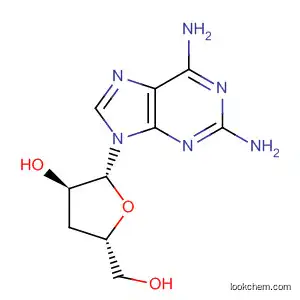Molecular Structure of 3608-57-9 (Adenosine, 2-amino-3'-deoxy-)