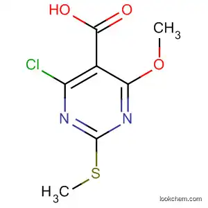 Molecular Structure of 372118-63-3 (5-Pyrimidinecarboxylic acid, 4-chloro-6-methoxy-2-(methylthio)-)