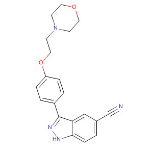 3-[4-[2-(Morpholin-4-yl)ethoxy]phenyl]-1H-indazole-5-carbonitrile