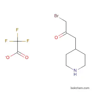2-Propanone, 1-bromo-3-(4-piperidinyl)-, trifluoroacetate