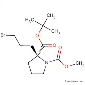 1,2-Pyrrolidinedicarboxylic acid, 2-(3-bromopropyl)-,
1-(1,1-dimethylethyl) 2-methyl ester, (2S)-
