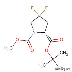 Molecular Structure of 647857-74-7 (Methyl (R)-1-Boc-4,4-difluoropyrrolidine-2-carboxylate)