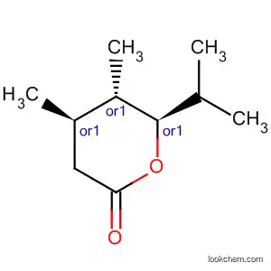 Molecular Structure of 648434-45-1 (2H-Pyran-2-one,tetrahydro-4,5-dimethyl-6-(1-methylethyl)-,(4R,5S,6R)-rel-(9CI))