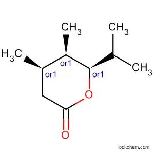 Molecular Structure of 648434-46-2 (2H-Pyran-2-one,tetrahydro-4,5-dimethyl-6-(1-methylethyl)-,(4R,5R,6R)-rel-(9CI))