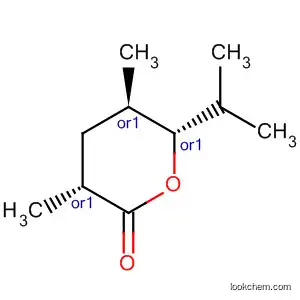 Molecular Structure of 648434-47-3 (2H-Pyran-2-one,tetrahydro-3,5-dimethyl-6-(1-methylethyl)-,(3R,5R,6S)-rel-(9CI))