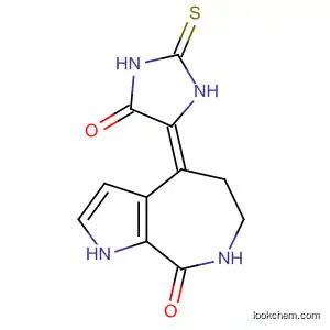 Pyrrolo[2,3-c]azepin-8(1H)-one,
4,5,6,7-tetrahydro-4-(5-oxo-2-thioxo-4-imidazolidinylidene)-, (4Z)-