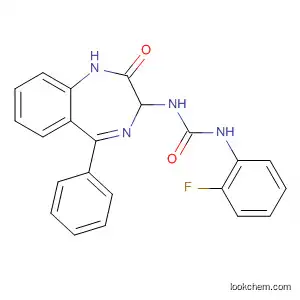 Urea,
N-(2,3-dihydro-2-oxo-5-phenyl-1H-1,4-benzodiazepin-3-yl)-N'-(2-fluoro
phenyl)-