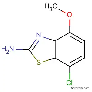 Molecular Structure of 67618-12-6 (2-Benzothiazolamine,7-chloro-4-methoxy-(9CI))