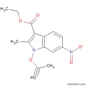 Molecular Structure of 758717-59-8 (1H-Indole-3-carboxylic acid, 2-methyl-6-nitro-1-(2-propynyloxy)-, ethyl
ester)