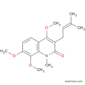 2(1H)-Quinolinone, 4,7,8-trimethoxy-1-methyl-3-(3-methyl-2-butenyl)-