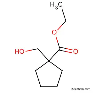 Molecular Structure of 1075-82-7 (Ethyl 1-(hydroxyMethyl)cyclopentanecarboxylate, 97%)