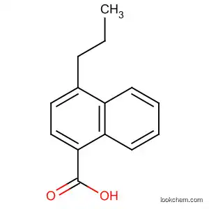 Molecular Structure of 107777-22-0 (4-propyl-1-naphthoic acid)