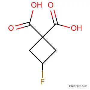 Molecular Structure of 123812-77-1 (1,1-Cyclobutanedicarboxylic acid, 3-fluoro-)