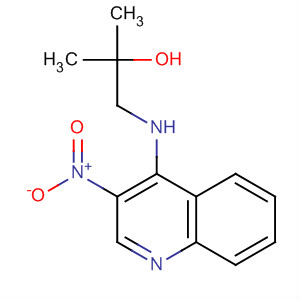 2-Propanol, 2-methyl-1-[(3-nitro-4-quinolinyl)amino]-