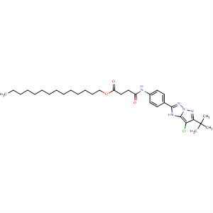 Butanoic acid, 4-?[[4-?[7-?chloro-?6-?(1,?1-?dimethylethyl)?-?3H-?pyrazolo[1,?5-?b]?[1,?2,?4]?triazol-?2-?yl]?phenyl]?amino]?-?4-?oxo-?, tetradecyl ester