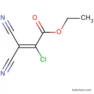 Molecular Structure of 26215-03-2 (2-Propenoic acid, 2-chloro-3,3-dicyano-, ethyl ester)