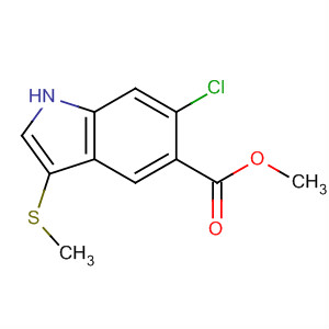 Methyl 6-chloro-3-(methylthio)-1H-indole-5-carboxylate