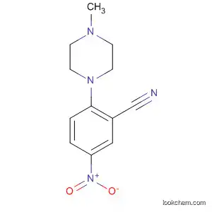 Molecular Structure of 451459-92-0 (2-(4-methylpiperazin-1-yl)-5-nitrobenzonitrile)