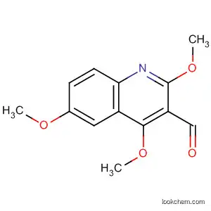 Molecular Structure of 51179-19-2 (3-Quinolinecarboxaldehyde, 2,4,6-trimethoxy-)