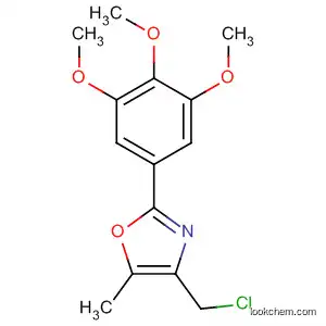 Molecular Structure of 671216-07-2 (4-(Chloromethyl)-5-methyl-2-(3,4,5-trimethoxyphenyl)-1,3-oxazole)