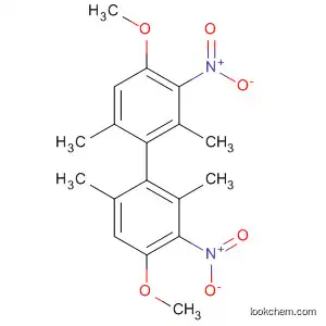 Molecular Structure of 821799-18-2 (1,1'-Biphenyl, 4,4'-dimethoxy-2,2',6,6'-tetramethyl-3,3'-dinitro-)