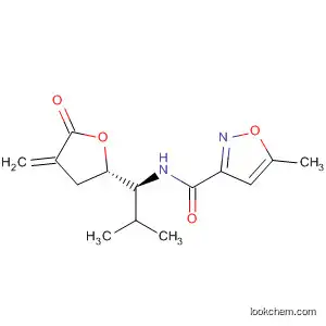 Molecular Structure of 828295-27-8 (3-Isoxazolecarboxamide,
5-methyl-N-[(1S)-2-methyl-1-[(2S)-tetrahydro-4-methylene-5-oxo-2-furan
yl]propyl]-)