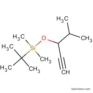 Molecular Structure of 835594-82-6 (Silane, (1,1-dimethylethyl)dimethyl[[1-(1-methylethyl)-2-propynyl]oxy]-)