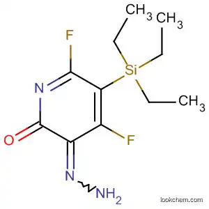 2(1H)-Pyridinone, 4,6-difluoro-5-(triethylsilyl)-, hydrazone