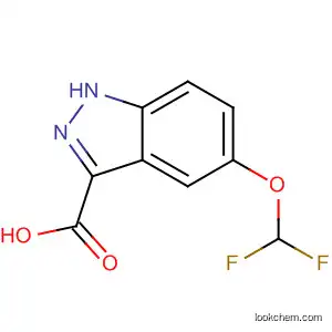 Molecular Structure of 858661-78-6 (5-DifluoroMethoxyindazole-3-carboxylic acid)