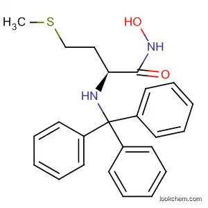 Butanamide, N-hydroxy-4-(methylthio)-2-[(triphenylmethyl)amino]-, (2S)-