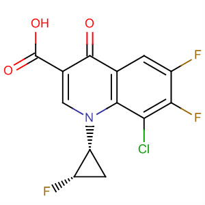 3-Quinolinecarboxylicacid,8-chloro-6,7-difluoro-1-[(1R,2S)-2-fluorocyclopropyl]-1,4-dihydro-4-oxo-