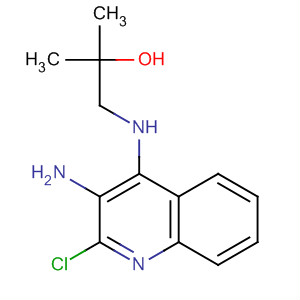 Molecular Structure of 133860-78-3 (2-Propanol, 1-[(3-amino-2-chloro-4-quinolinyl)amino]-2-methyl-)