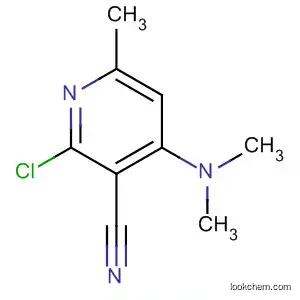 Molecular Structure of 137440-91-6 (3-Pyridinecarbonitrile, 2-chloro-4-(dimethylamino)-6-methyl-)