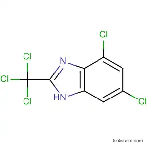 Molecular Structure of 148729-69-5 (4,6-dichloro-2-(trichloromethyl)-1H-benzimidazole)